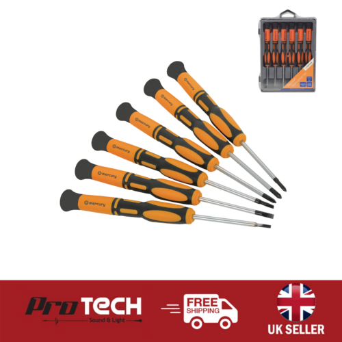 Miniature Screwdriver Set 6 Piece Set Phillips and Flat Head Jewellers