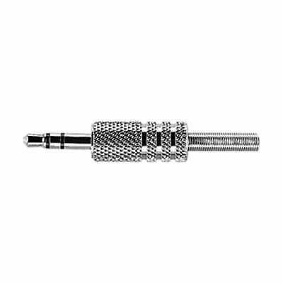 3.5mm Stereo Metal Jack Plug Gold and Silver with Solder Terminals