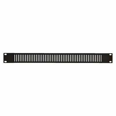 Blank Vented Rack Blanking Panels Solid Black 19 Inch 19" 1U and 4U