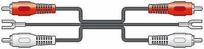 Record Deck Phono Cable with Ground/Earth Lead 1.2M Turntable, Amp, Mi