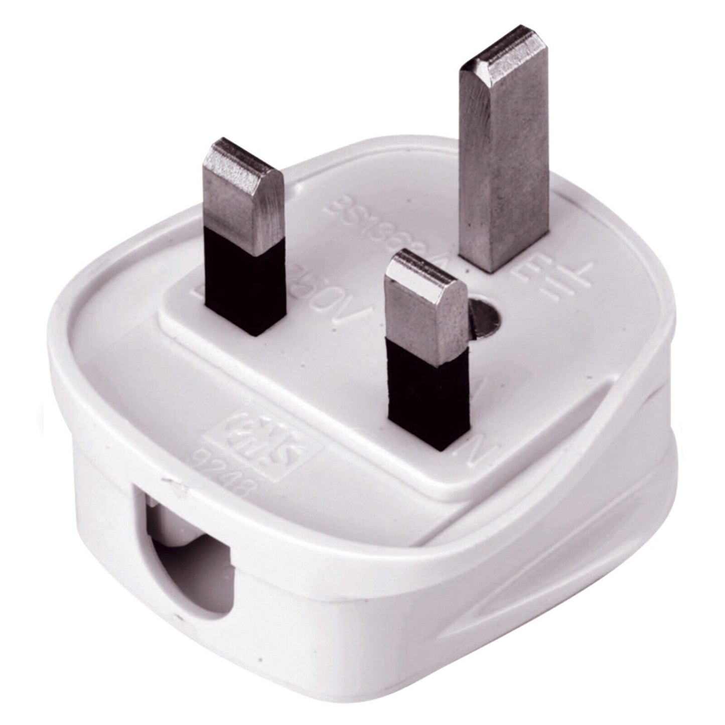3 Pin UK Mains Plug Quick Fit Rewireable 13A Fused Plastic Household