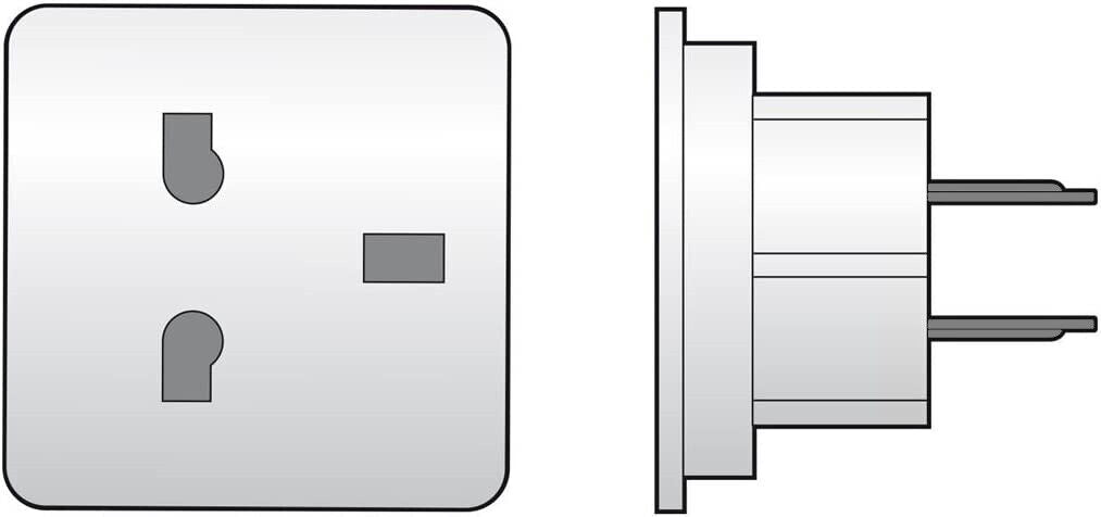 UK Travel Adapter UK 3 Pin Plug to US USA 2 Pin America Australia Adap