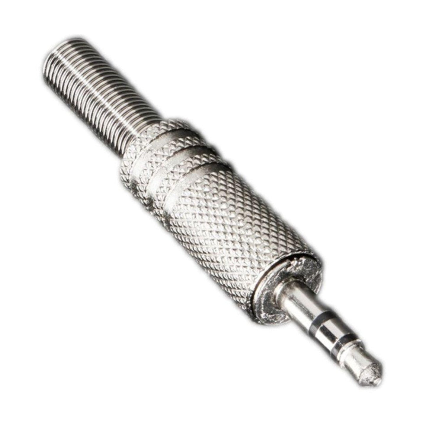 3.5mm Stereo Metal Jack Plug Gold and Silver with Solder Terminals