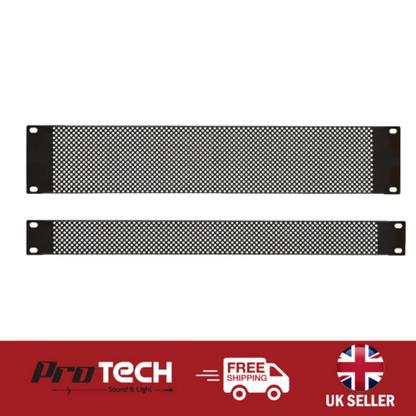 Perforated Rack Mount Data Cabinet Flight Case Mesh Vented Blanking Pl