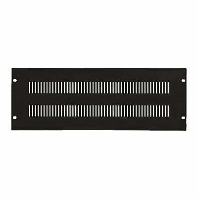 Blank Vented Rack Blanking Panels Solid Black 19 Inch 19" 1U and 4U