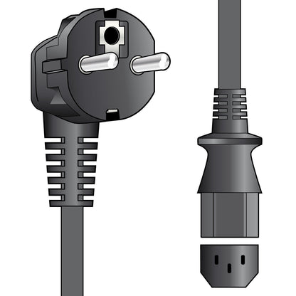 Mains Power Lead EU Schuko Plug to IEC Female 10A