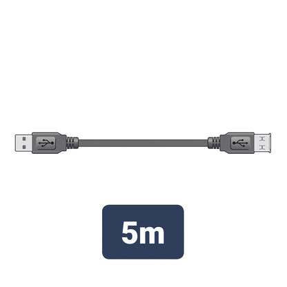 USB A plug - USB A socket lead 5.0m