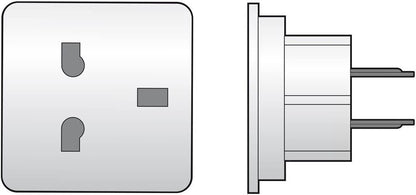 UK Travel Adapter UK 3 Pin Plug to US USA 2 Pin America Australia Adap