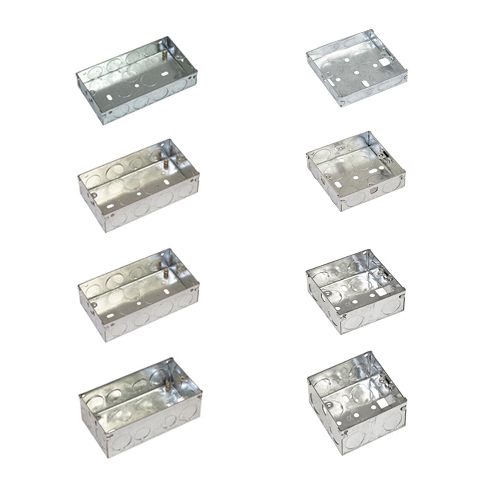All Module Metal Back Box Metal Back Box 2 Gang and 1 Gang in Various Depths – Protech Sound and ...