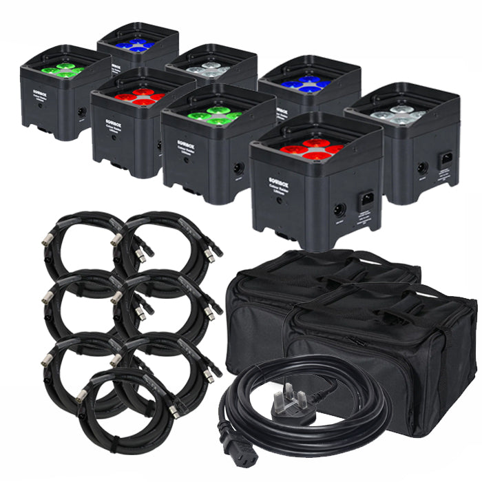 8x Wireless Uplighter Kit