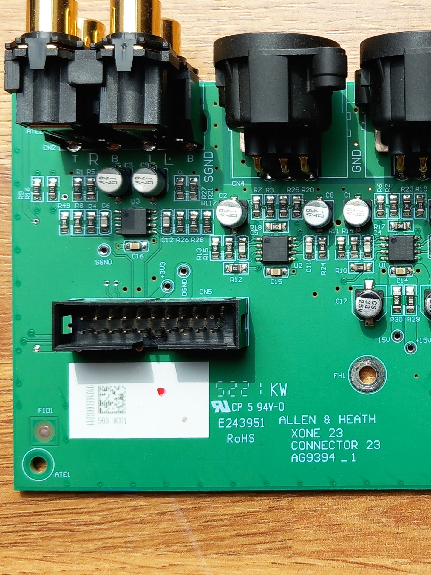 Allen and Heath Xone 23C Power Supply Board